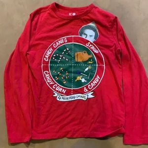 Boys Gap Buddy the Elf Holiday shirt sz Lg